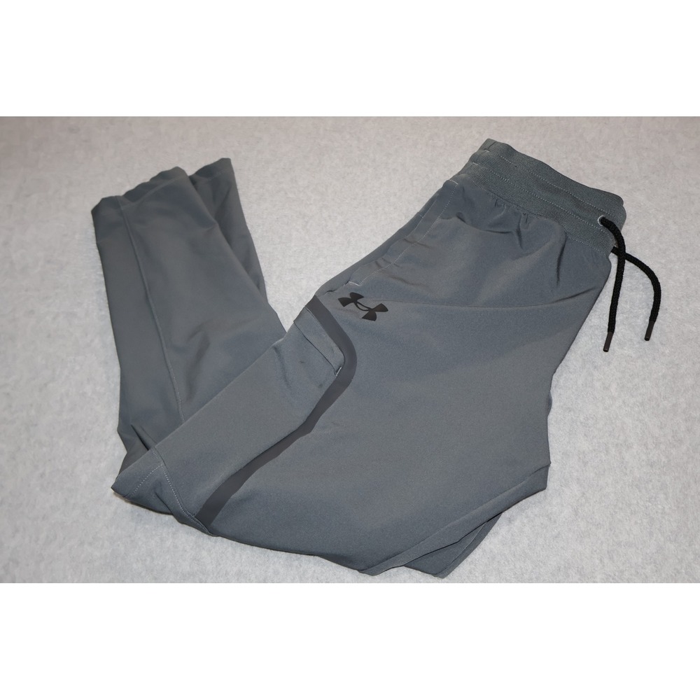 Under Armour Cargo Joggers Mens Small Gray Unstoppable Tapered Athletic Pants
